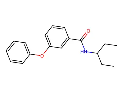 N-pentan-3-yl-3-phenoxybenzamide structure
