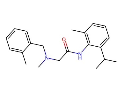 2-[methyl-[(2-methylphenyl)methyl]amino]-N-(2-methyl-6-propan-2-ylphenyl)acetamide structure