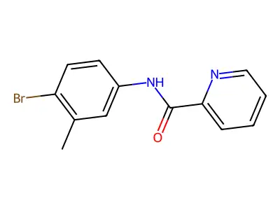 N-(4-bromo-3-methylphenyl)picolinamide structure