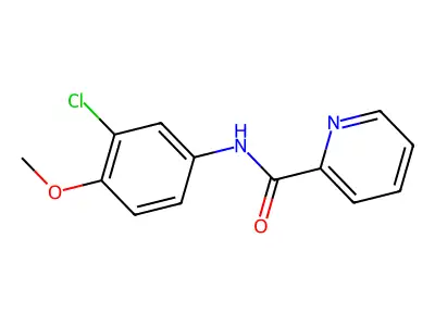 N-(3-chloro-4-methoxyphenyl)pyridine-2-carboxamide structure