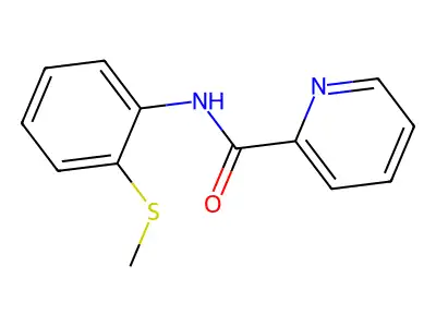 N-(2-methylsulfanylphenyl)pyridine-2-carboxamide structure