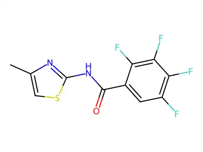 2,3,4,5-tetrafluoro-N-(4-methyl-1,3-thiazol-2-yl)benzamide structure
