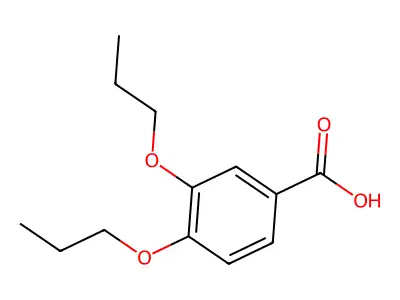 3,4-Dipropoxybenzoic acid structure