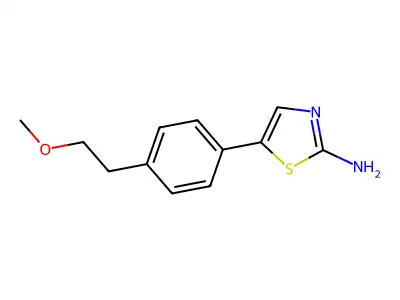 5-(4-(2-Methoxyethyl)phenyl)thiazol-2-amine structure