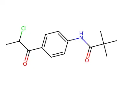 N-[4-(2-chloropropanoyl)phenyl]-2,2-dimethylpropanamide structure