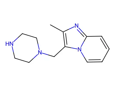 2-Methyl-3-(piperazin-1-ylmethyl)imidazo[1,2-a]pyridine structure