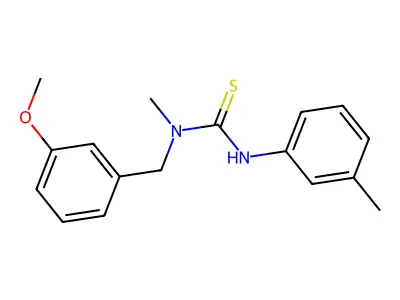 1-[(3-Methoxyphenyl)methyl]-1-methyl-3-(3-methylphenyl)thiourea structure