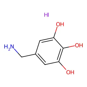 1,2,3-Benzenetriol, 5-(aminomethyl)- structure