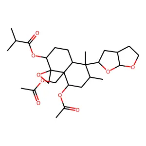 Caryoptinol, 14,15-dihydro-, 2-methylpropanoate, (3beta)- structure