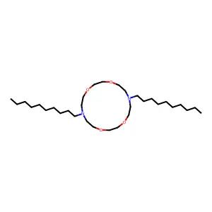 7,16-Didecyl-1,4,10,13-tetraoxa-7,16-diazacyclooctadecane structure