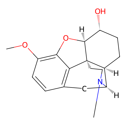 (5alpha,6beta)-4,5-Epoxy-3-methoxy-17-methylmorphinan-6-ol structure