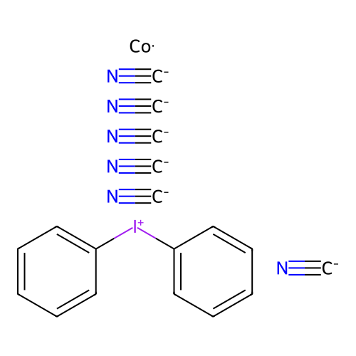 Cobalt;diphenyliodanium;hexacyanide structure