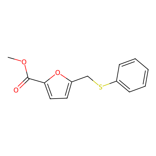 Methyl 5-[(phenylsulfanyl)methyl]-2-furoate structure
