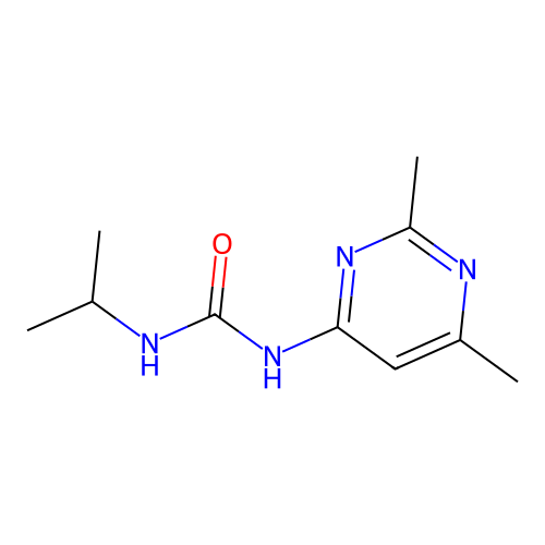 Urea, N-(2,6-dimethyl-4-pyrimidinyl)-N'-(1-methylethyl)- structure