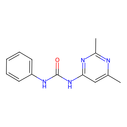 N-(2,6-Dimethyl-4-pyrimidinyl)-N'-phenyl-urea structure