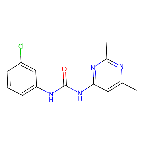 1-(3-Chlorophenyl)-3-(2,6-dimethylpyrimidin-4-yl)urea structure