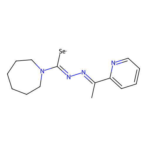 N'-(1-(2-Pyridinyl)ethylidene)-1-azepanecarboselenohydrazide structure