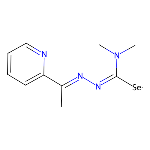 [(Dimethylamino){[1-(pyridin-2-yl)ethylidene]hydrazinylidene}methyl]selanyl structure