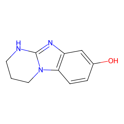 Pyrimido(1,2-a)benzimidazol-8-ol, 1,2,3,4-tetrahydro- structure