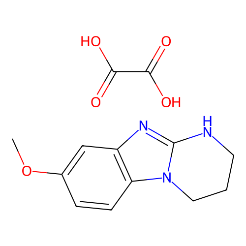 Pyrimido(1,2-a)benzimidazole, 1,2,3,4-tetrahydro-8-methoxy-, oxalate structure
