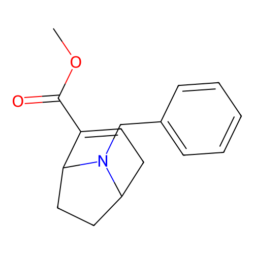 Methyl 8-benzyl-8-azabicyclo[3.2.1]oct-2-ene-2-carboxylate structure