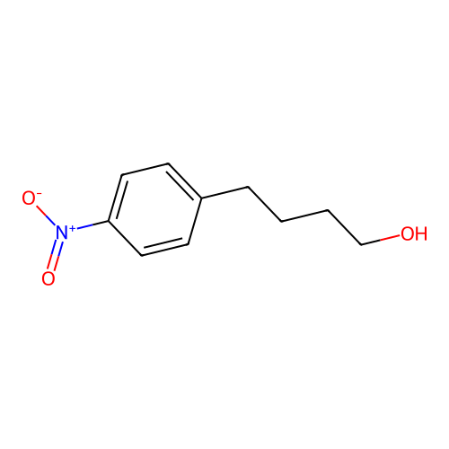 4-Nitrobenzenebutanol structure