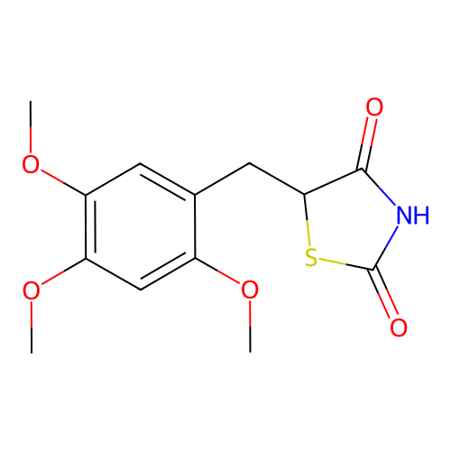2,4-Thiazolidinedione, 5-(2,4,5-trimethoxybenzyl)- structure