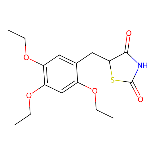 2,4-Thiazolidinedione, 5-(2,4,5-triethoxybenzyl)- structure