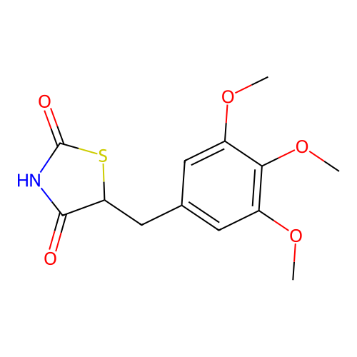 2,4-Thiazolidinedione, 5-(3,4,5-trimethoxybenzyl)- structure