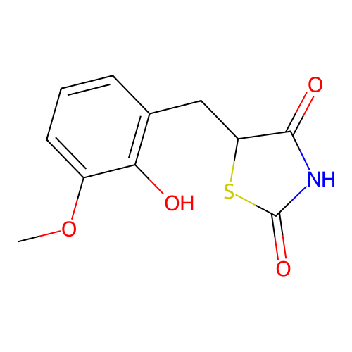 5-[(2-Hydroxy-3-methoxyphenyl)methyl]-1,3-thiazolidine-2,4-dione structure