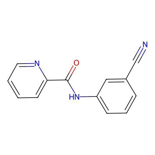 N-(3-cyanophenyl)pyridine-2-carboxamide structure