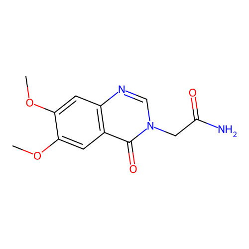 2-(6,7-dimethoxy-4-oxoquinazolin-3(4H)-yl)acetamide structure