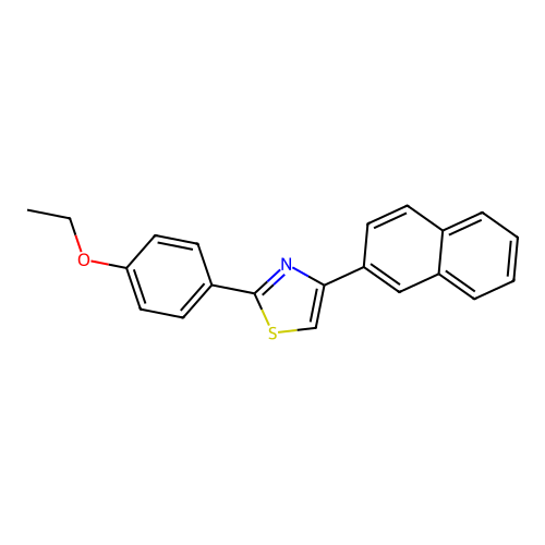 2-(4-Ethoxyphenyl)-4-(naphthalen-2-yl)-1,3-thiazole structure