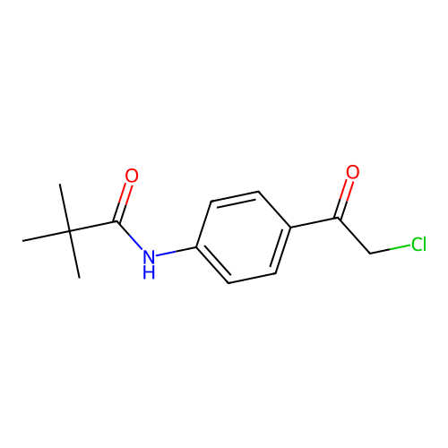 N-(4-(2-chloroacetyl)phenyl)-2,2-dimethylpropanamide structure