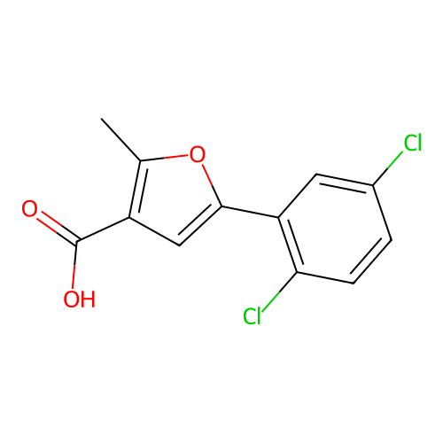 5-(2,5-Dichlorophenyl)-2-methylfuran-3-carboxylic acid structure