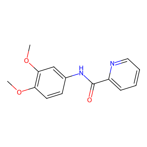N-(3,4-dimethoxyphenyl)pyridine-2-carboxamide structure