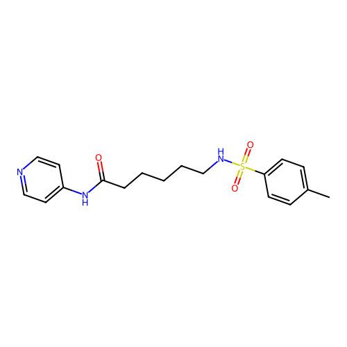 N-4-pyridyl6-(tosylamino)hexanamide structure