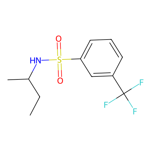 N-(sec-butyl)-3-(trifluoromethyl)benzenesulfonamide structure