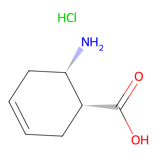 cis-6-Amino-3-cyclohexene-1-carboxylic acid hydrochloride structure
