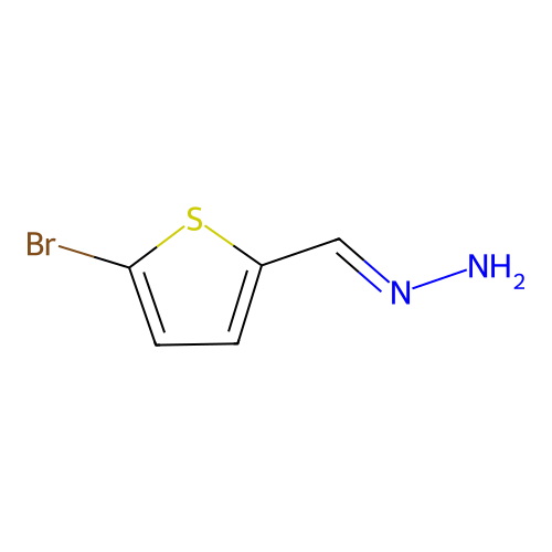 5-Bromo-2-thiophenecarboxaldehyde hydrazone structure