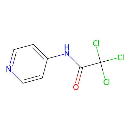 2,2,2-Trichloro-N-4-pyridinylacetamide structure