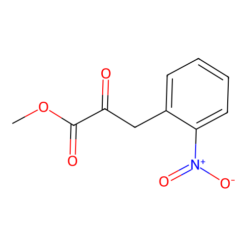 Methyl 3-(2-nitrophenyl)-2-oxopropanoate structure