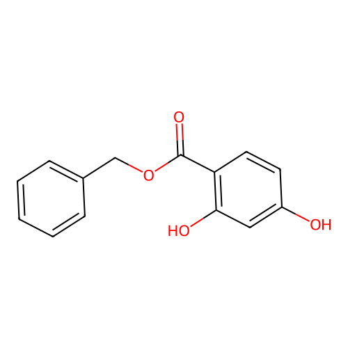 Benzyl 2,4-dihydroxybenzoate structure