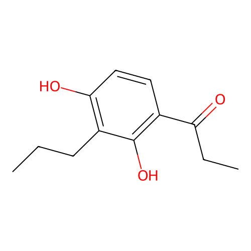 1-(2,4-Dihydroxy-3-propylphenyl)propan-1-one structure