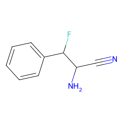 2-Amino-3-fluoro-3-phenylpropanenitrile structure