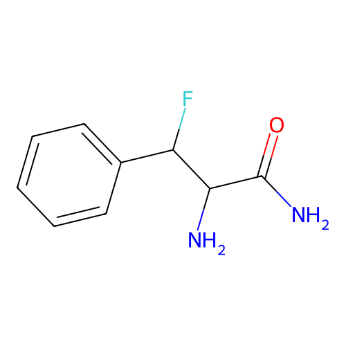 2-Amino-3-fluoro-3-phenylpropanamide structure