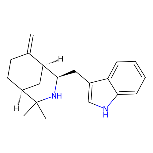 (+)-Makomakine structure