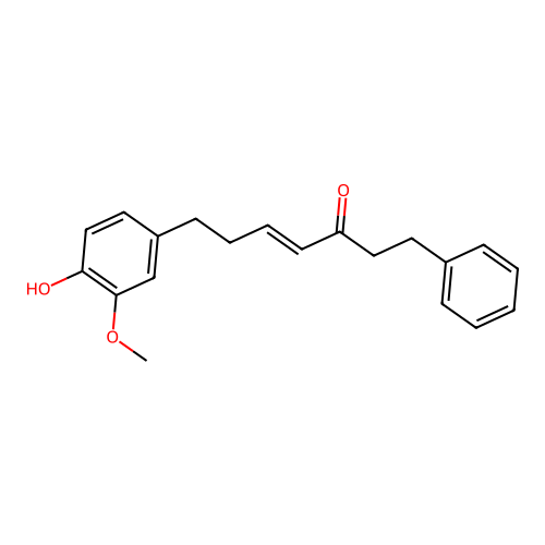 7-(4'-Hydroxy-3'-methoxyphenyl)-1-phenylhept-4-en-3-one structure