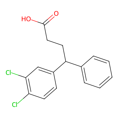 4-(3,4-Dichlorophenyl)-4-phenylbutanoic acid structure