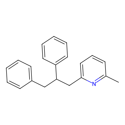 2-(2,3-Diphenylpropyl)-6-methylpyridine structure